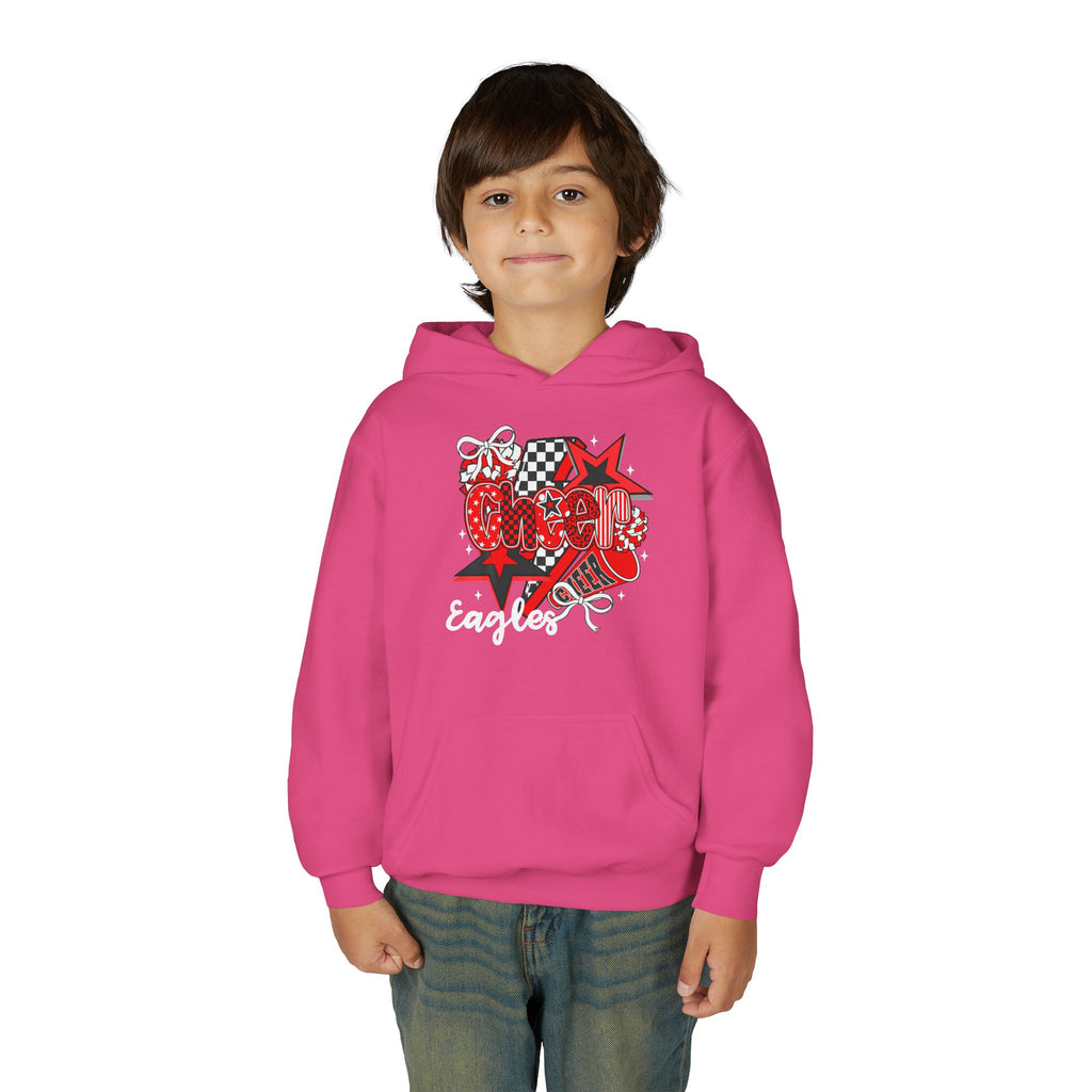 Eagles Red Script Graphic Hoodie | Youth Hooded Sweatshirt