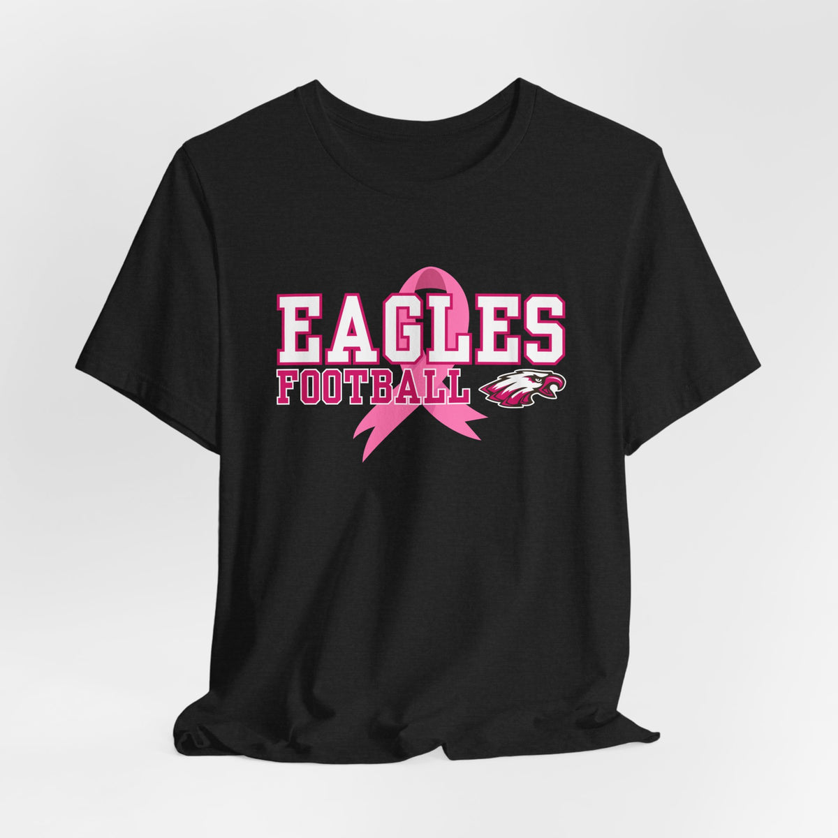 Eagles Football - Pink Ribbon Unisex Jersey Short Sleeve Tee