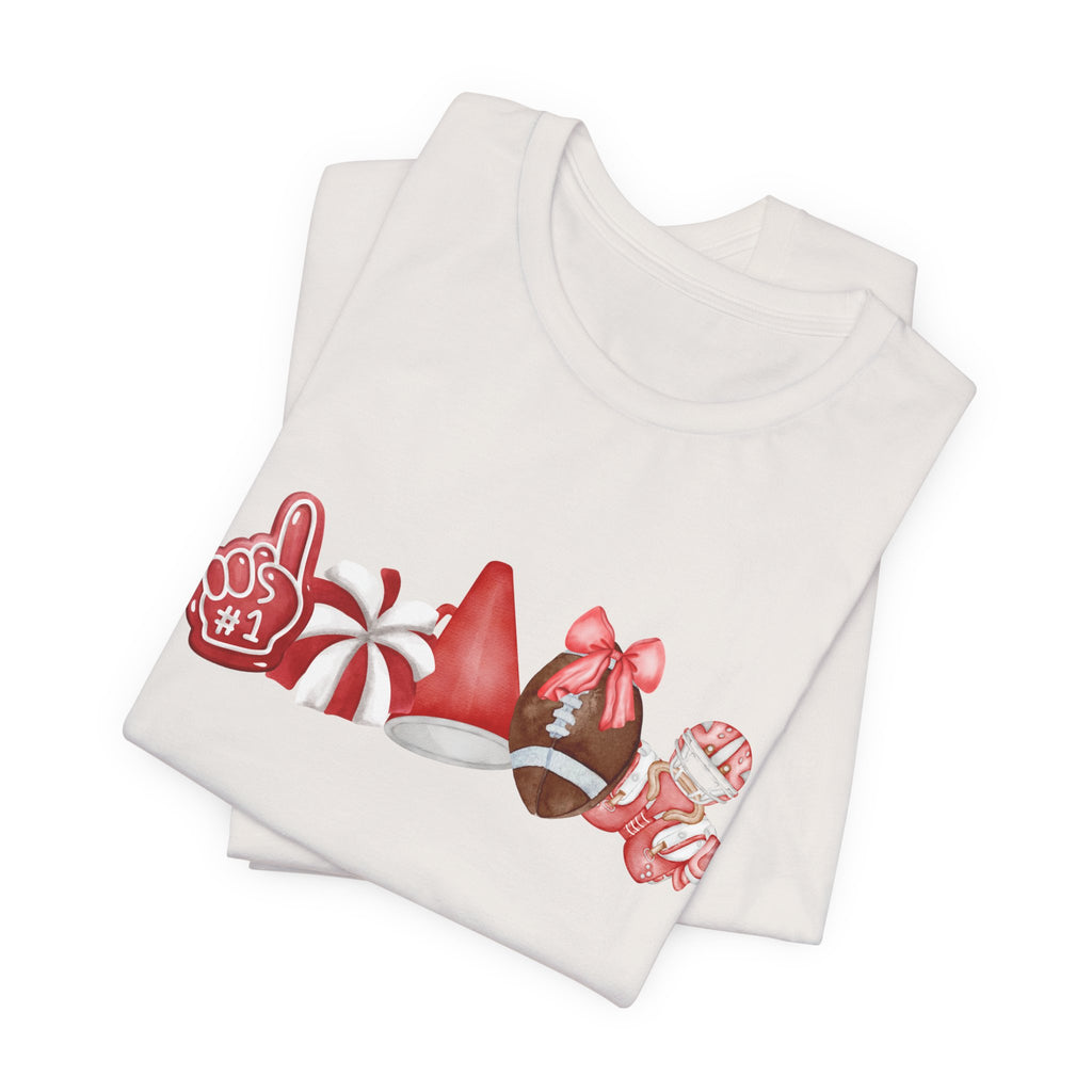 Red Sprit Jersey Short Sleeve Tee