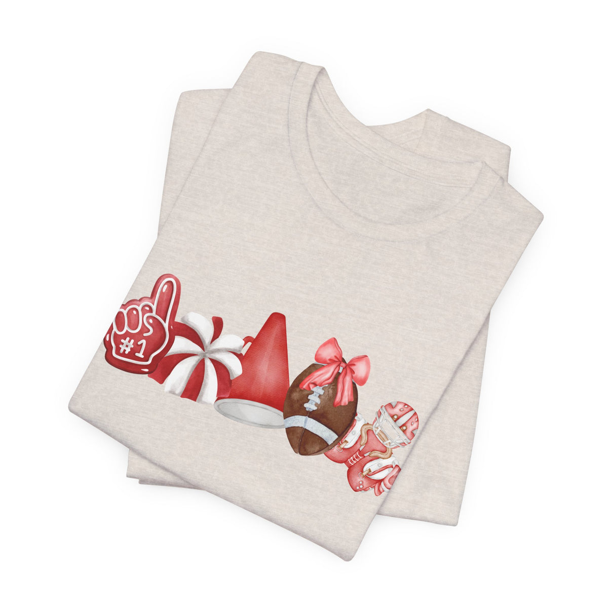 Red Sprit Jersey Short Sleeve Tee