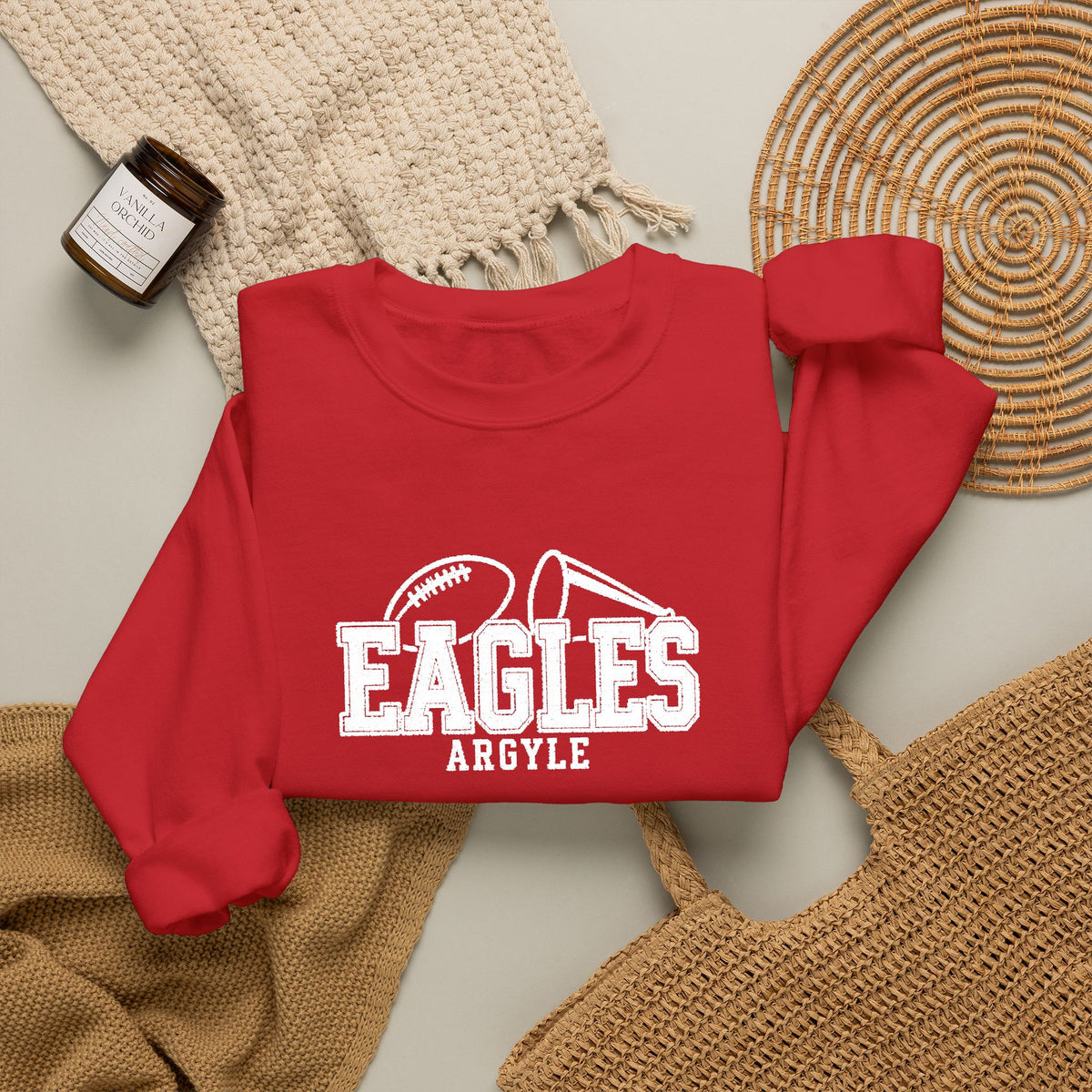 Eagles Vintage Logo Crewneck Sweatshirt - Embroidered