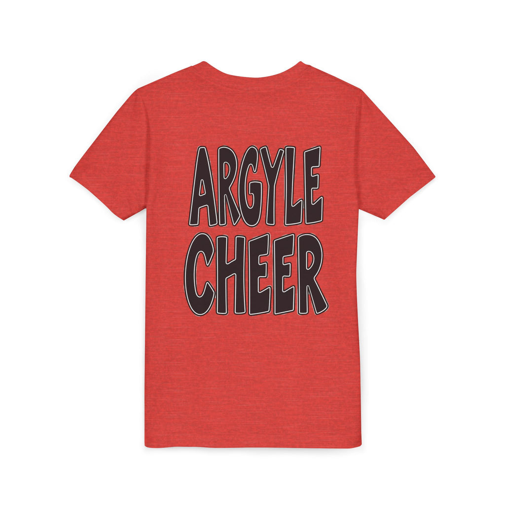 Youth Tee — "Argyle Cheer" Graphic Short Sleeve Customized Shirt