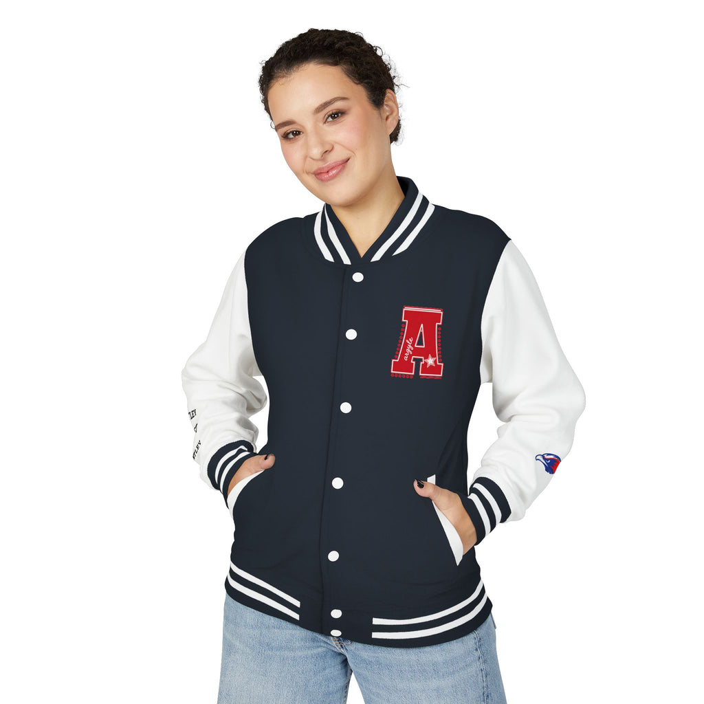 Letterman Jacket - Legacy Redhawks Varsity Baseball-style Bomber