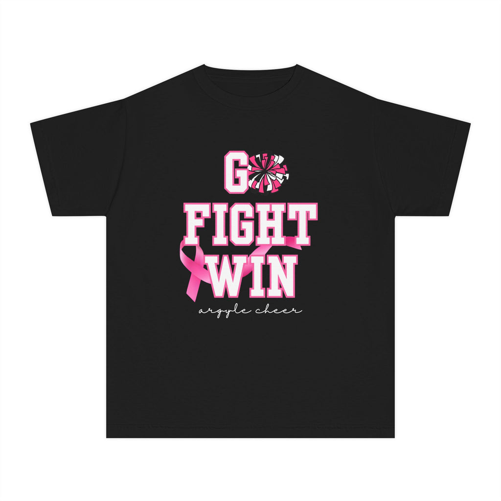 Youth Custom Cheer Brother — Go Fight Win Pink Ribbon Breast Cancer Support