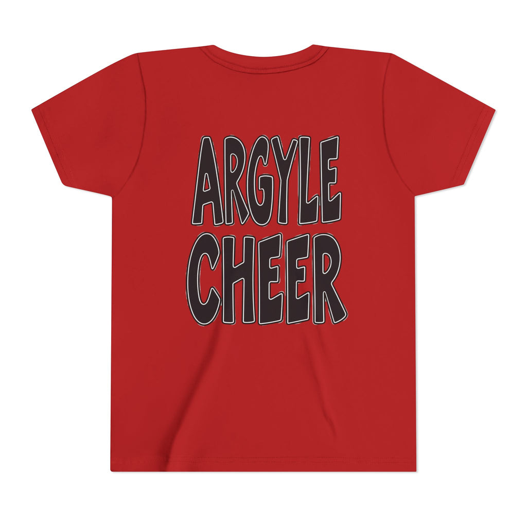 Youth Tee — "Argyle Cheer" Graphic Short Sleeve Customized Shirt