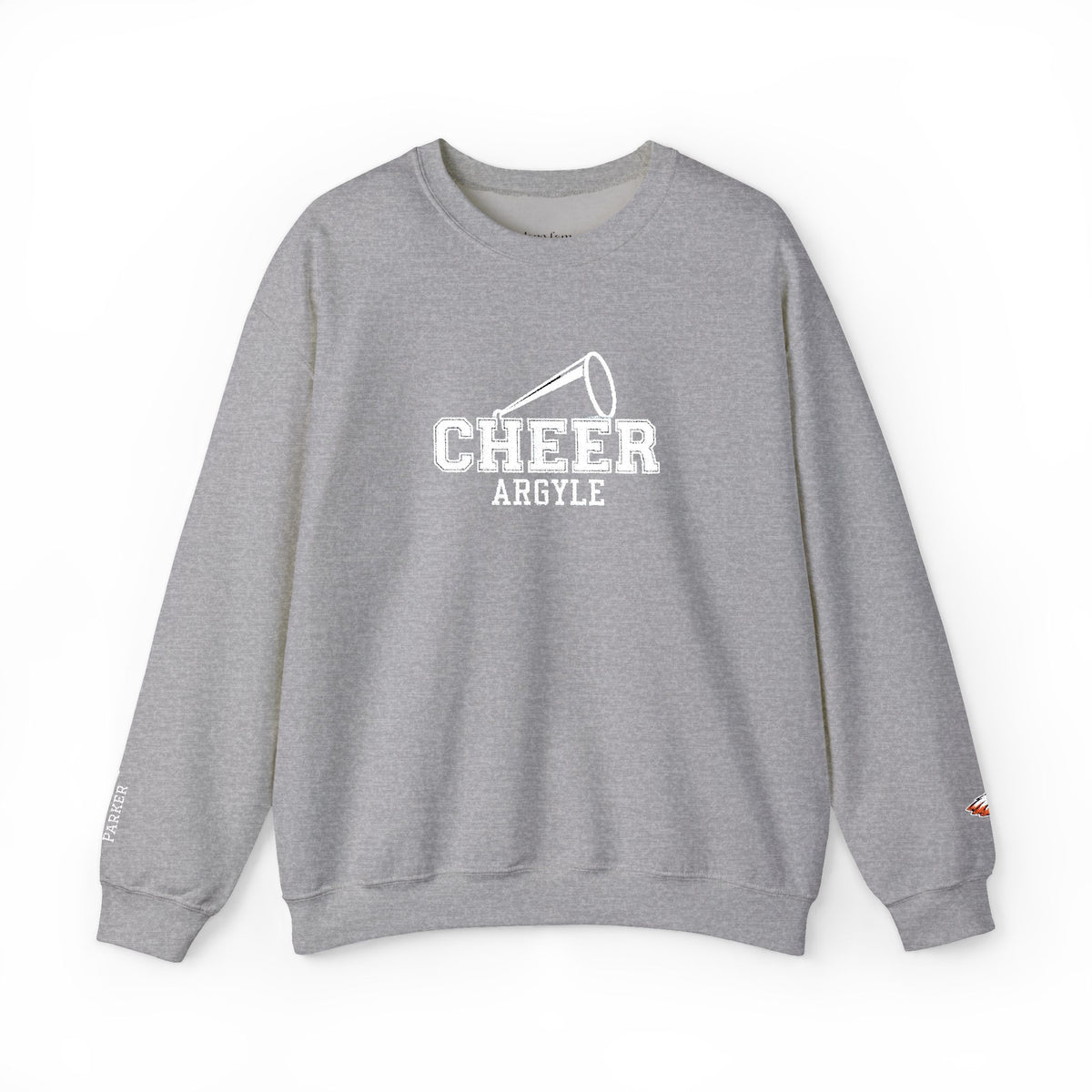 Cheer Megaphone Crewneck Sweatshirt — Argyle Spirit Cheerleading Pullover