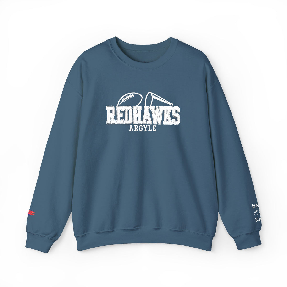 REDHAWKS Embroidered Crewneck Sweatshirt - custom sleeve