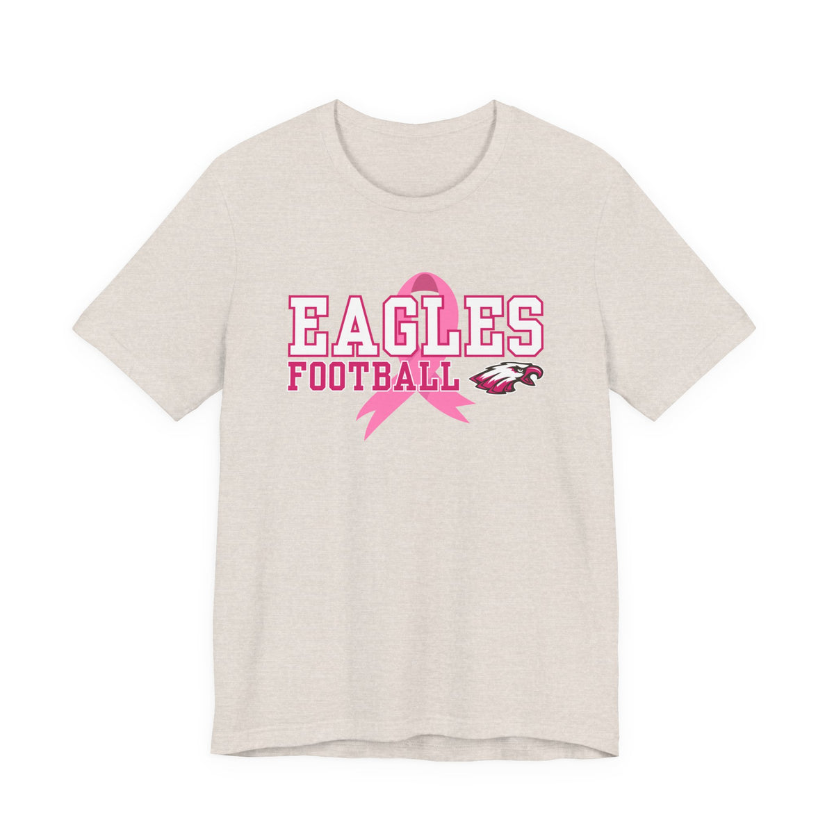 Eagles Football - Pink Ribbon Unisex Jersey Short Sleeve Tee