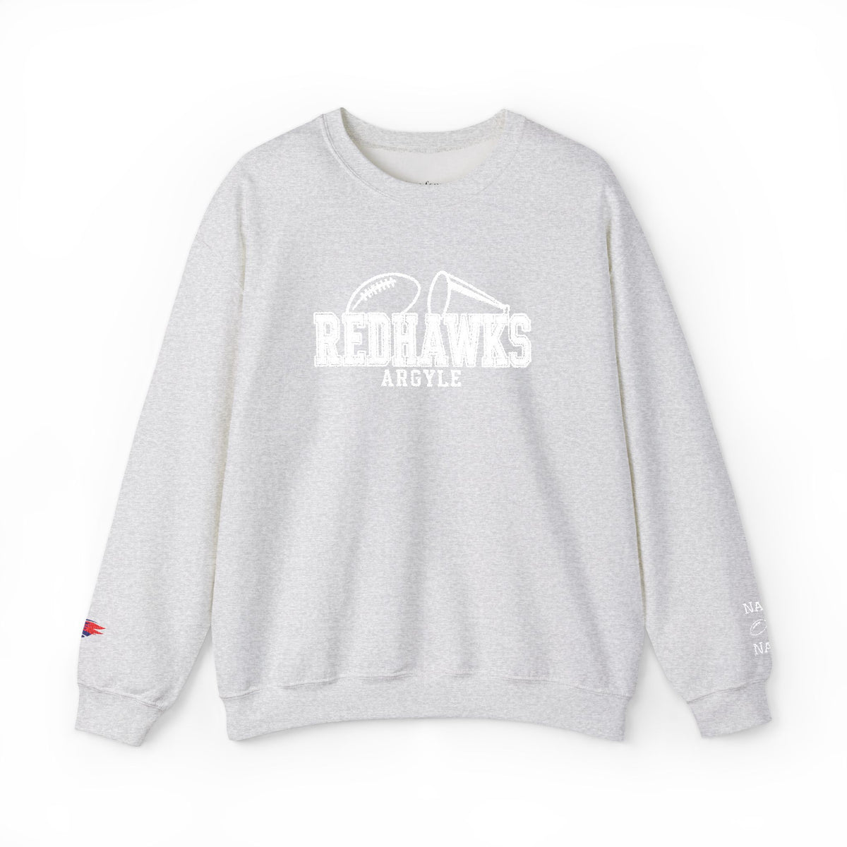 REDHAWKS Embroidered Crewneck Sweatshirt - custom sleeve