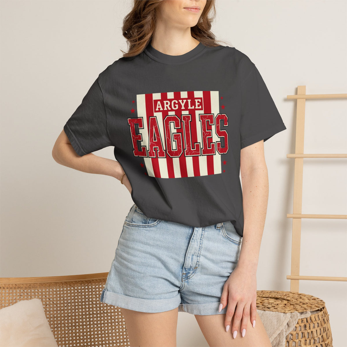 Argyle Eagles Retro Stripes T-Shirt