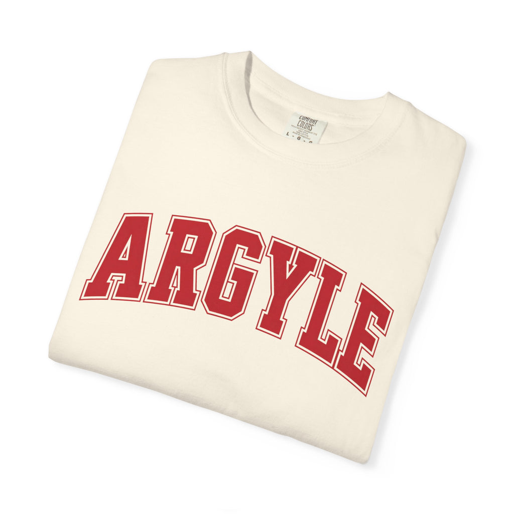 Argyle Collegiate T‑Shirt – Retro Athletic Graphic Tee