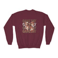 Game Day Bow Youth Crewneck Sweatshirt