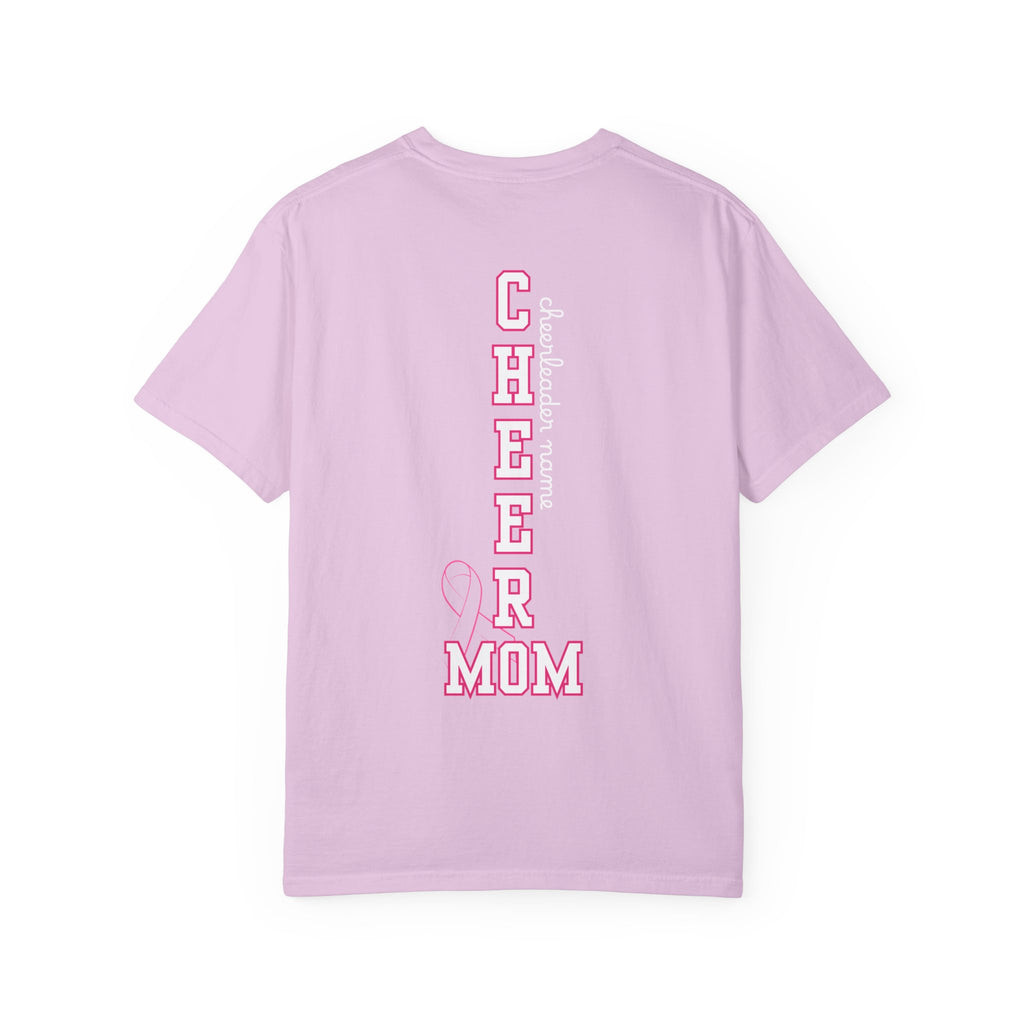 Breast Cancer Awareness "Go Fight Win" Custom Cheer Mom T-Shirt