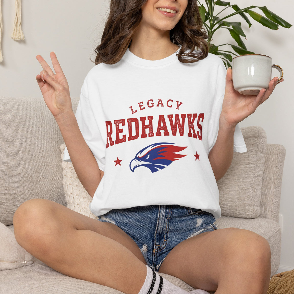 Redhawks Legacy T-Shirt — Vintage Collegiate Eagle Tee