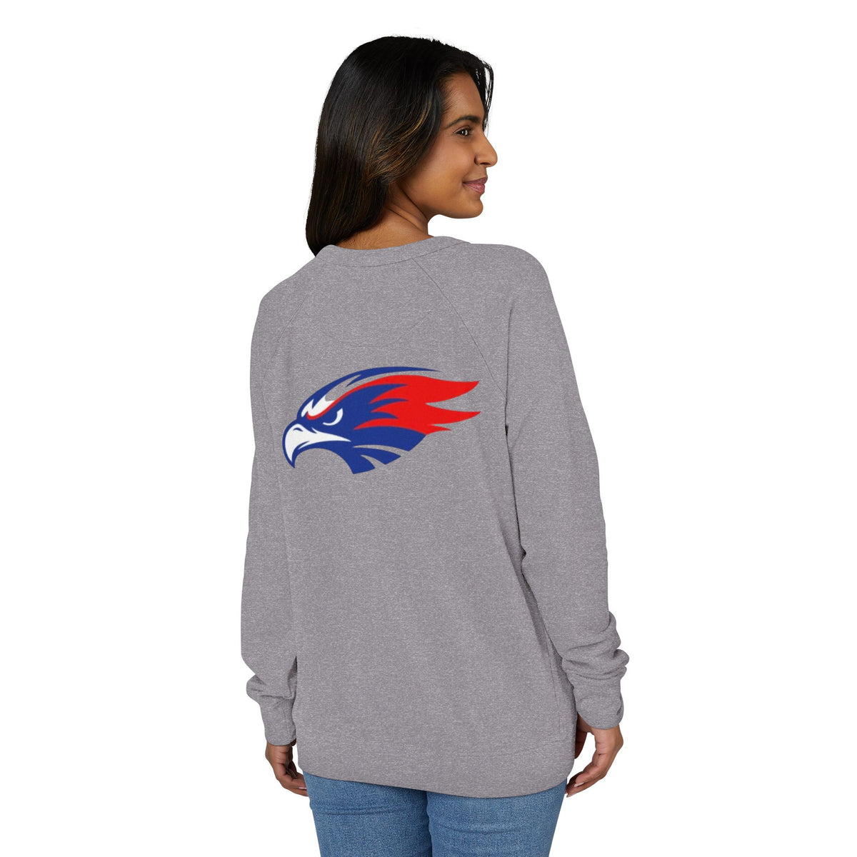 Argyle Redhawk Crewneck Sweatshirt – Vintage Collegiate Raglan French Terry