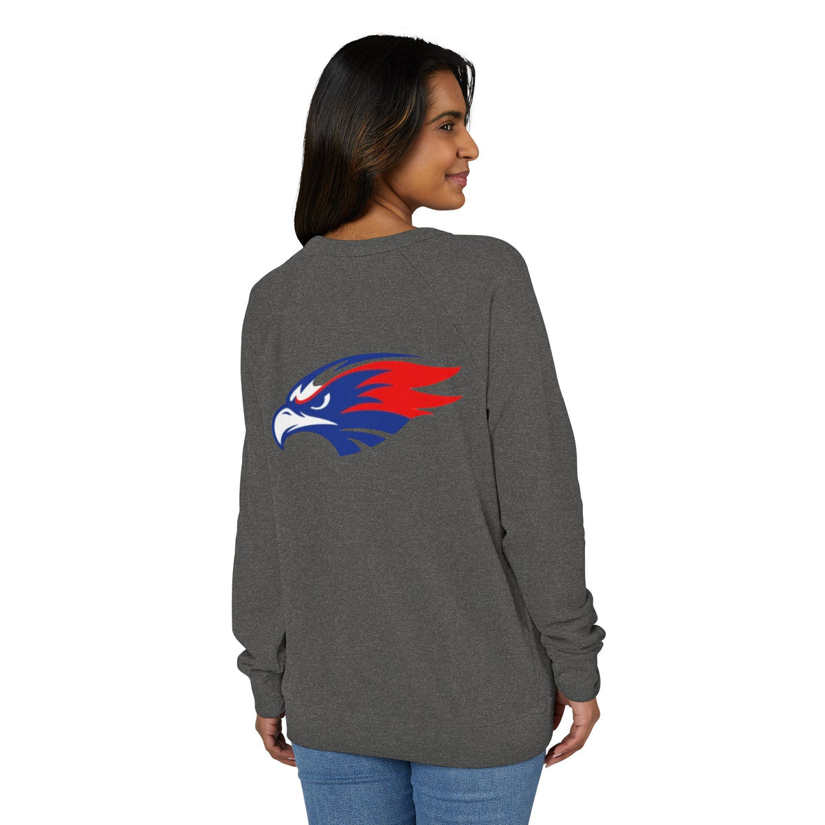 Argyle Redhawk Crewneck Sweatshirt – Vintage Collegiate Raglan French Terry