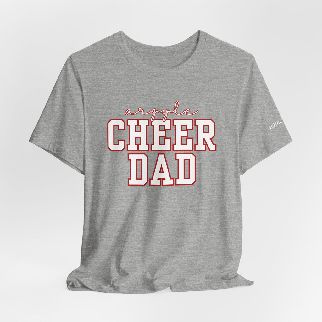 Custom Cheer Dad T-Shirt | Personalized Cheerleader Name Tee