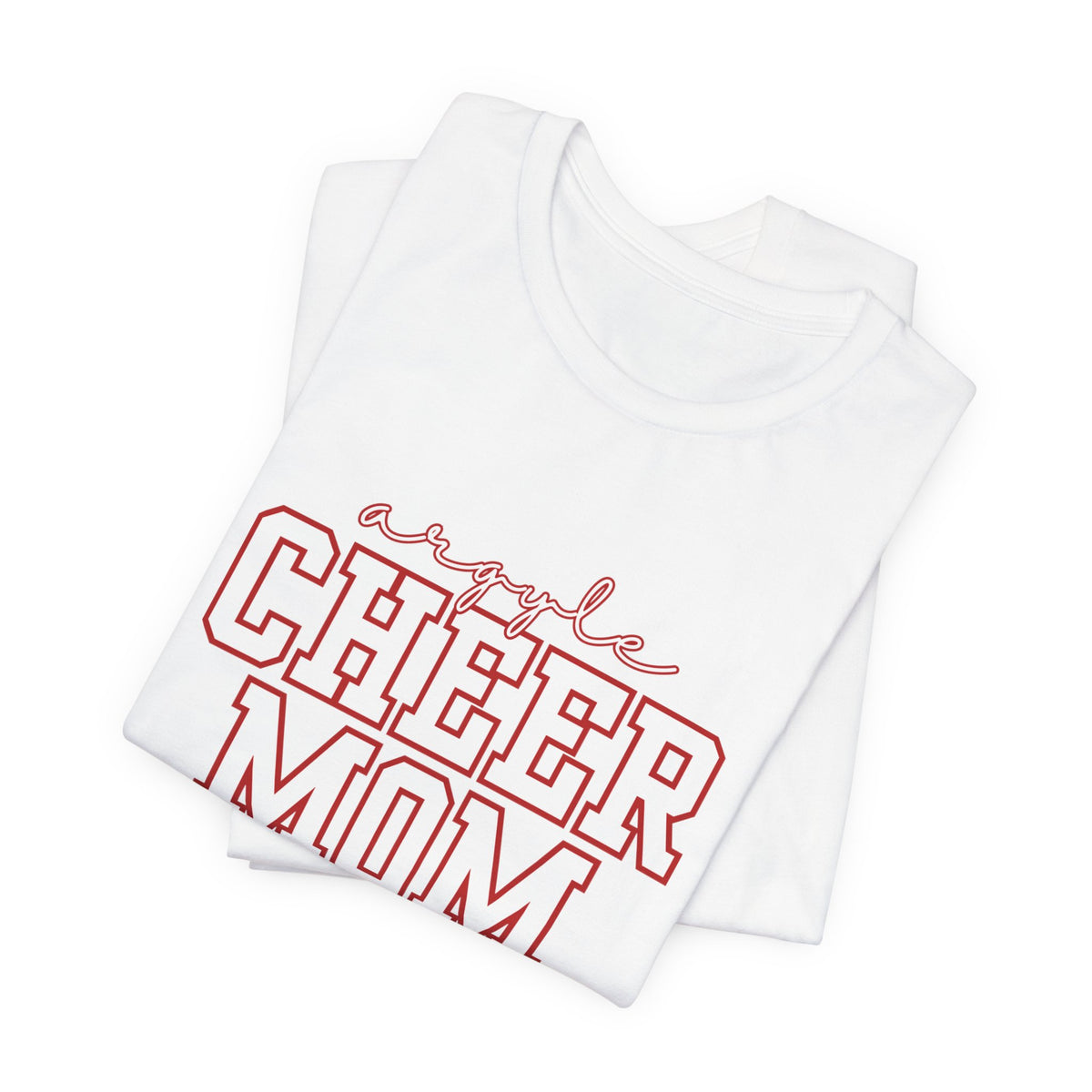 Custom Cheer Mom T-Shirt | Personalized Cheerleader Name Tee