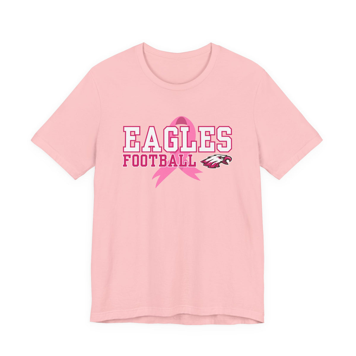 Eagles Football - Pink Ribbon Unisex Jersey Short Sleeve Tee
