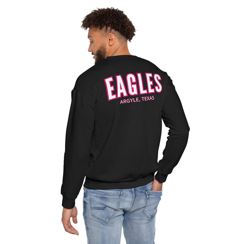Argyle Eagles Pink Out Adult Unisex Drop Shoulder Sweatshirt