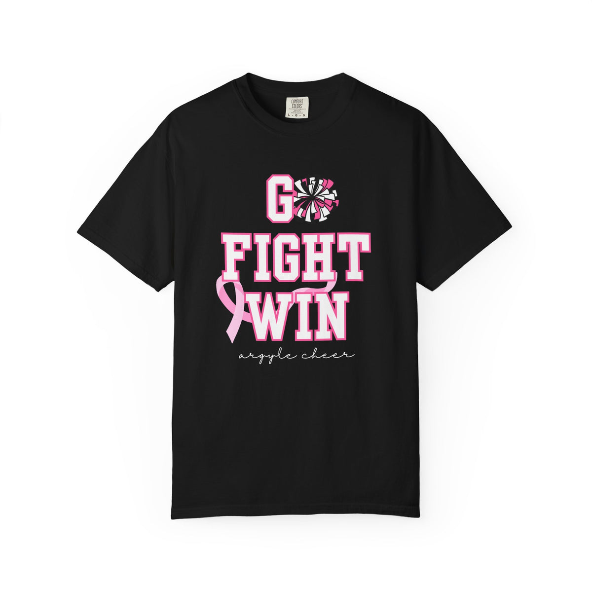 Custom Cheer Brother Pink Out T-Shirt | Adult Go Fight Win Breast Cancer Awareness